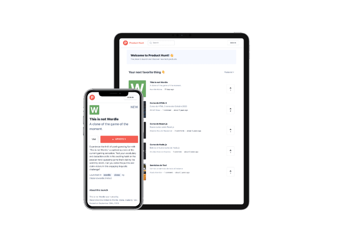 Product Hunt preview