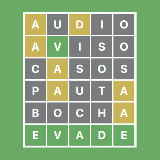 Wordle: Guess the 5 letter word with 6 chances. preview